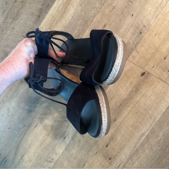 Paul Green Melissa Cork Suede Wedges - Picture 5 of 9